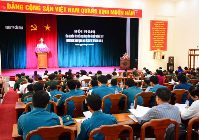 Cần Thơ tổng kết công tác tuyển chọn, gọi công dân nhập ngũ năm 2017