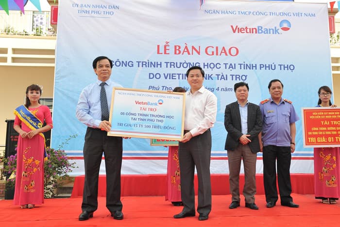 VietinBank tài trợ 5 trường học trị giá 15,5 tỷ đồng tại Phú Thọ