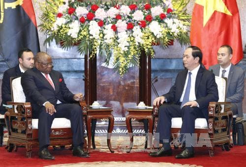 Chủ tịch nước Trần Đại Quang tiếp Bộ trưởng Ngoại giao Angola