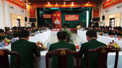 Tọa đàm nâng cao chất lượng, hiệu quả hoạt động chi bộ quân sự