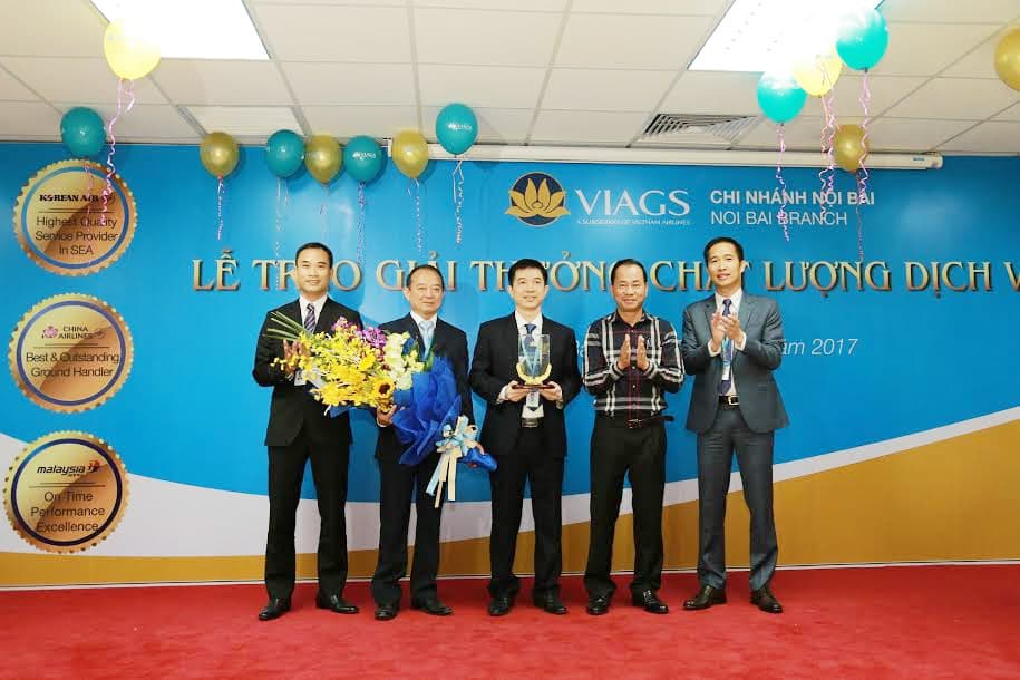 Công ty Dịch vụ Mặt đất sân bay Việt Nam đạt nhiều giải thưởng về chất lượng dịch vụ