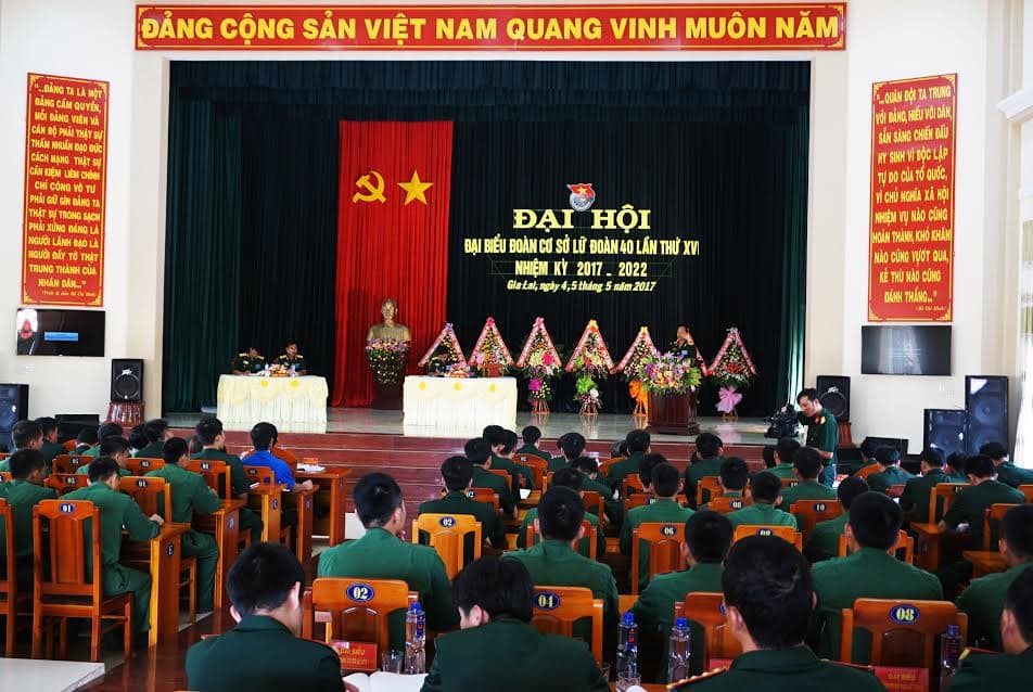 Đại hội đại biểu Đoàn cơ sở Lữ đoàn 40 (Quân đoàn 3) lần thứ XVI