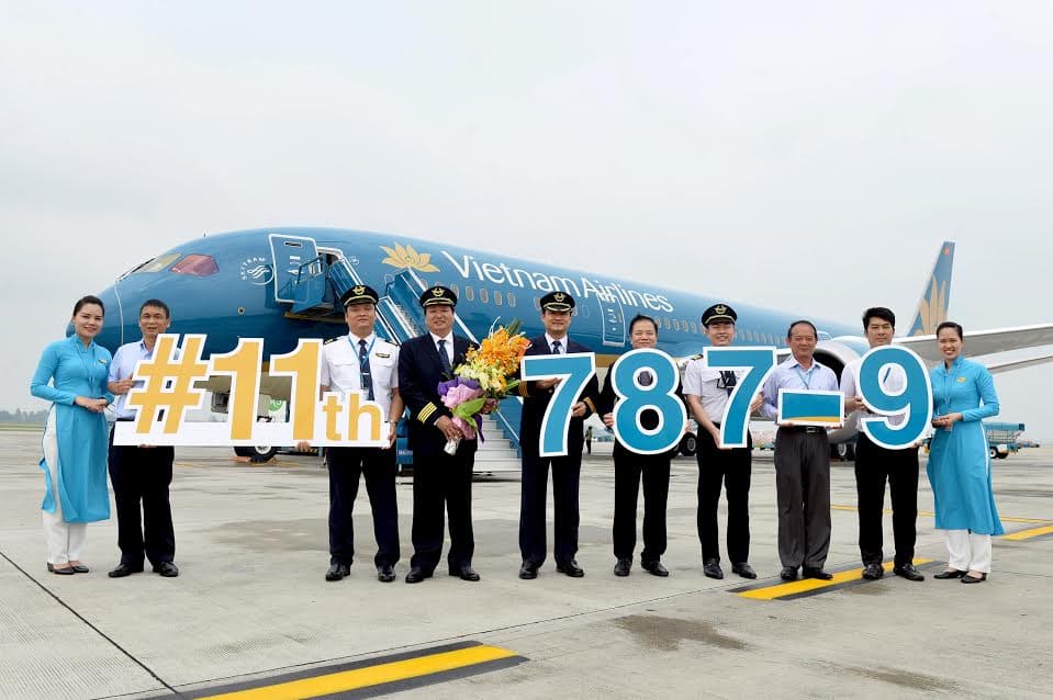 Vietnam Airlines đón nhận máy bay Boeing 787-9 Dreamliner thứ 11