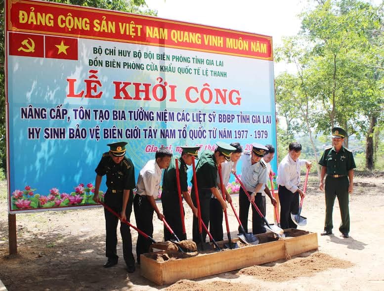 Khởi công nâng cấp, tôn tạo Bia tưởng niệm liệt sĩ Bộ đội Biên phòng