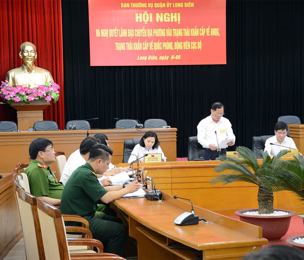 Diễn tập khu vực phòng thủ quận Long Biên năm 2017