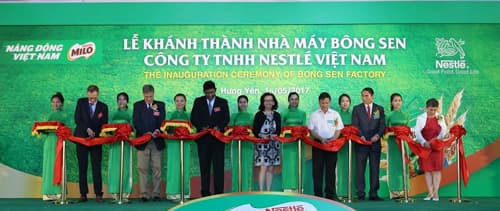 Tập đoàn Nestlé khánh thành nhà máy mới tại Hưng Yên