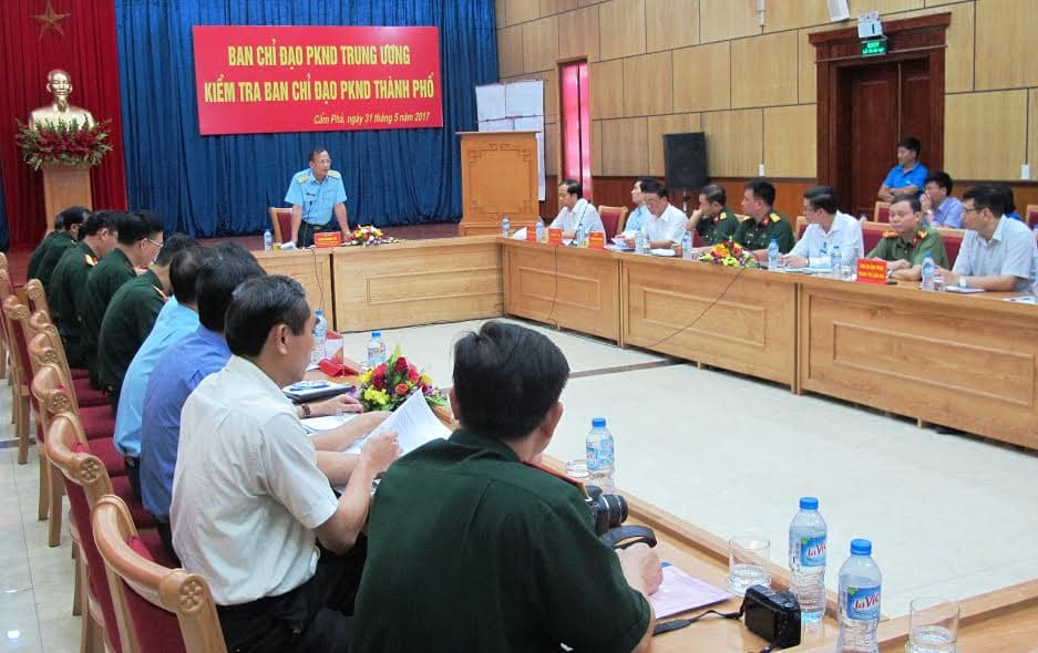 Ban chỉ đạo Phòng không nhân dân Trung ương kiểm tra tại tỉnh Quảng Ninh