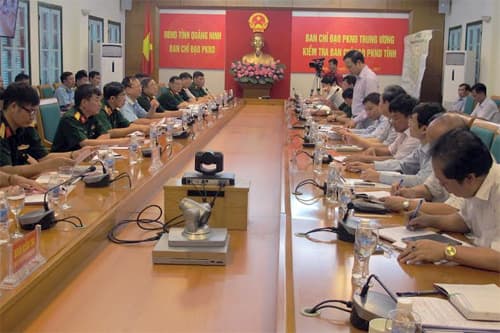 Ban chỉ đạo Phòng không nhân dân Trung ương kết luận kiểm tra tại tỉnh Quảng Ninh