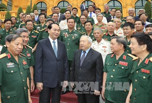 Chủ tịch nước Trần Đại Quang gặp mặt cựu Quân nhân tình nguyện giúp Campuchia