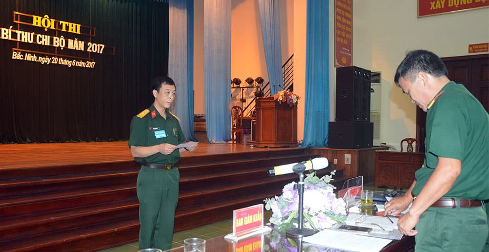 Bệnh viện Quân y 110 tổ chức hội thi bí thư chi bộ năm 2017