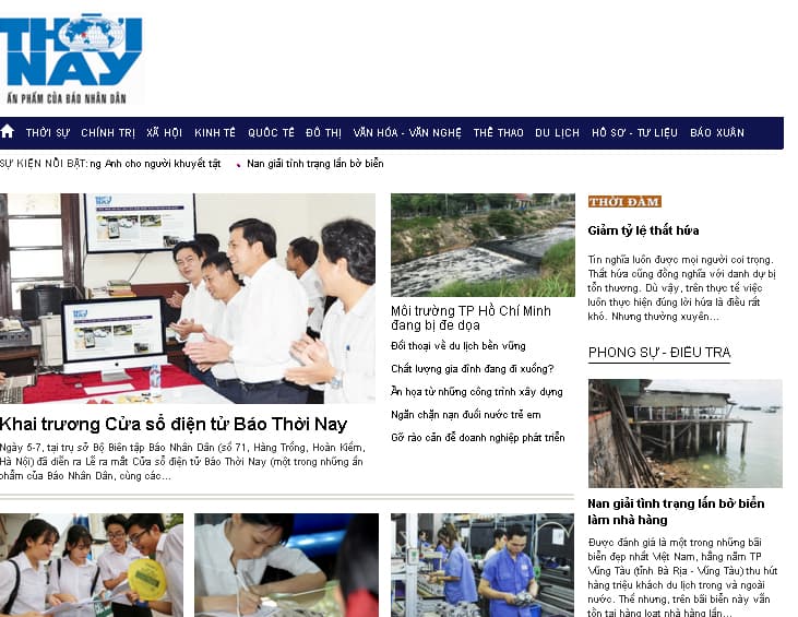 Khai trương Cửa sổ điện tử Báo Thời Nay