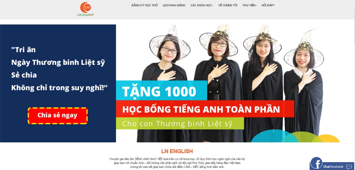 Tặng 1000 suất học bổng Tiếng Anh toàn phần cho con thương binh, liệt sĩ