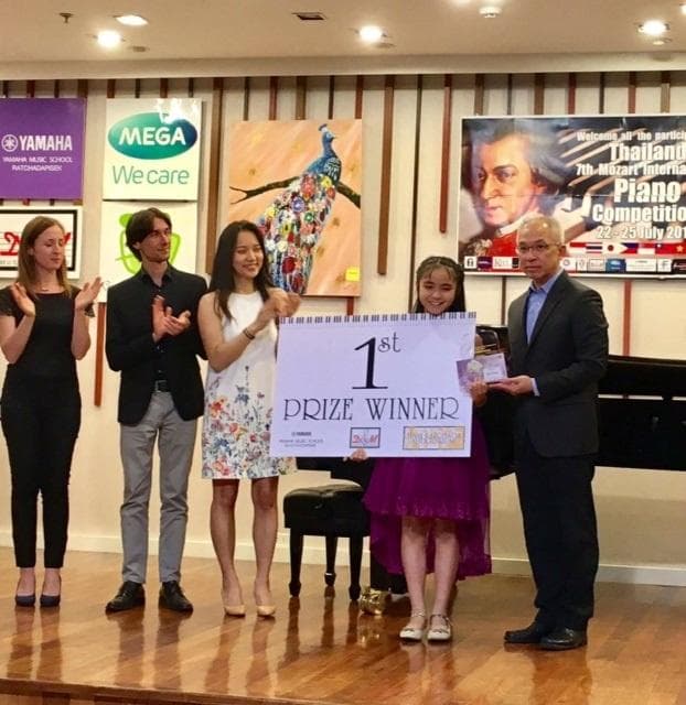 Phạm Lê Phương giành giải nhất cuộc thi piano quốc tế tại Thái Lan