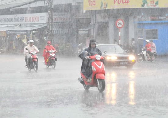 Bắc Bộ có mưa rất to và dông
