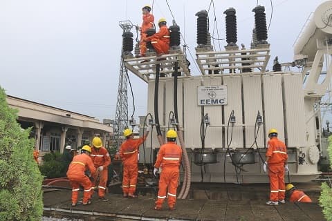 Đóng điện trở lại trạm biến áp 110kV Yên Bình 2 - Thái Nguyên
