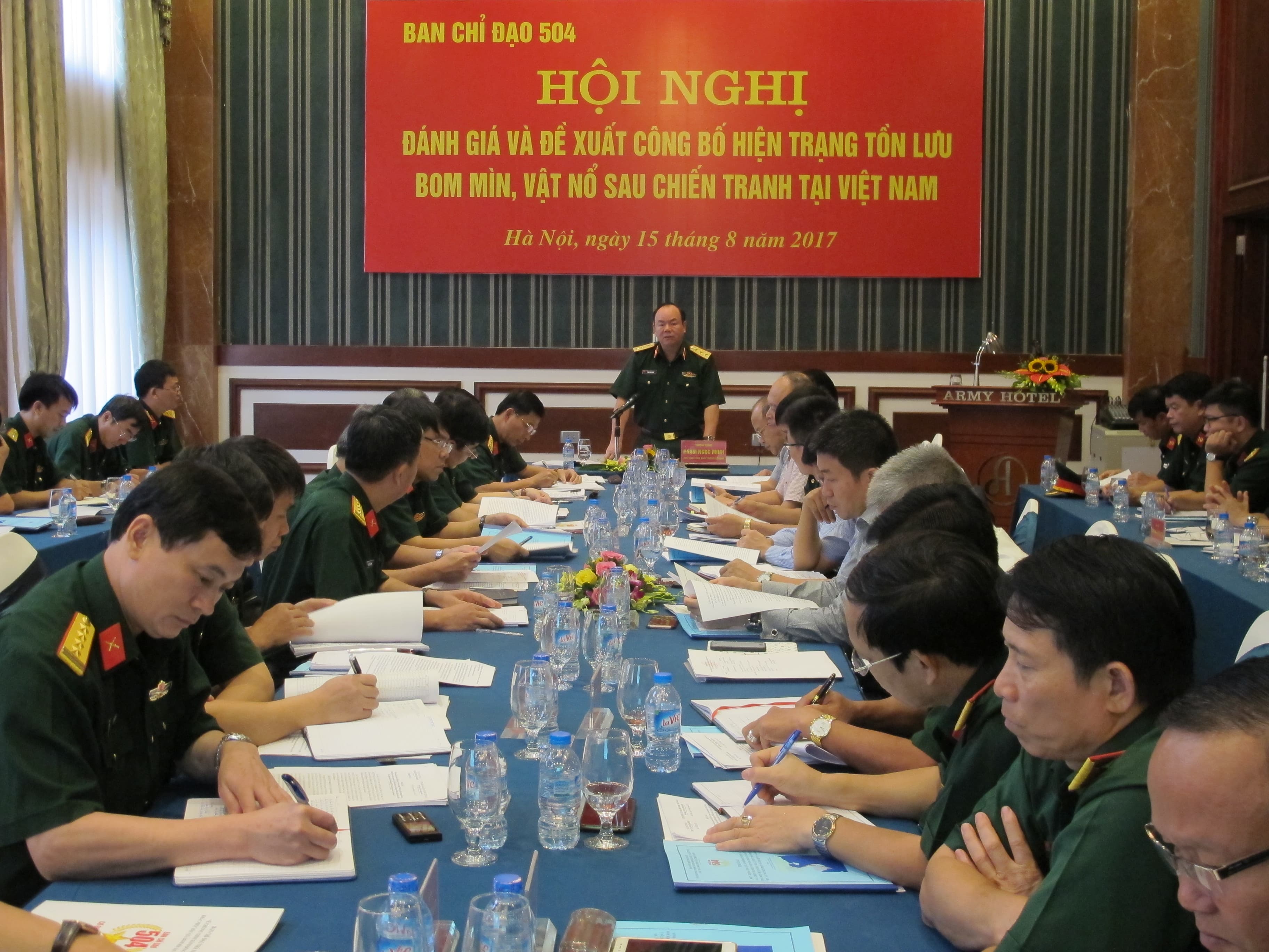Đánh giá và đề xuất công bố hiện trạng tồn lưu bom mìn, vật nổ sau chiến tranh