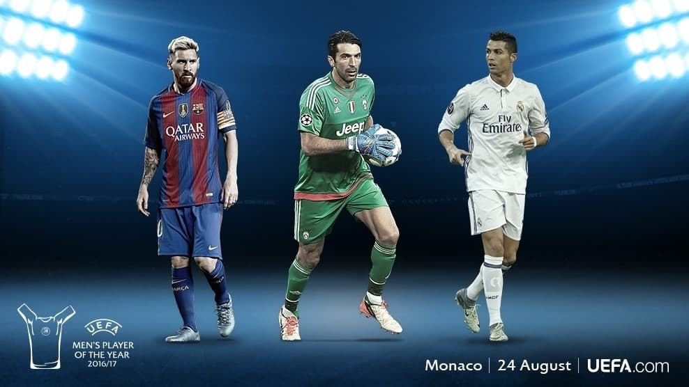 Messi, Buffon và Ronaldo ứng cử viên sáng giá cho danh hiệu “Cầu thủ xuất sắc nhất châu Âu năm 2017”