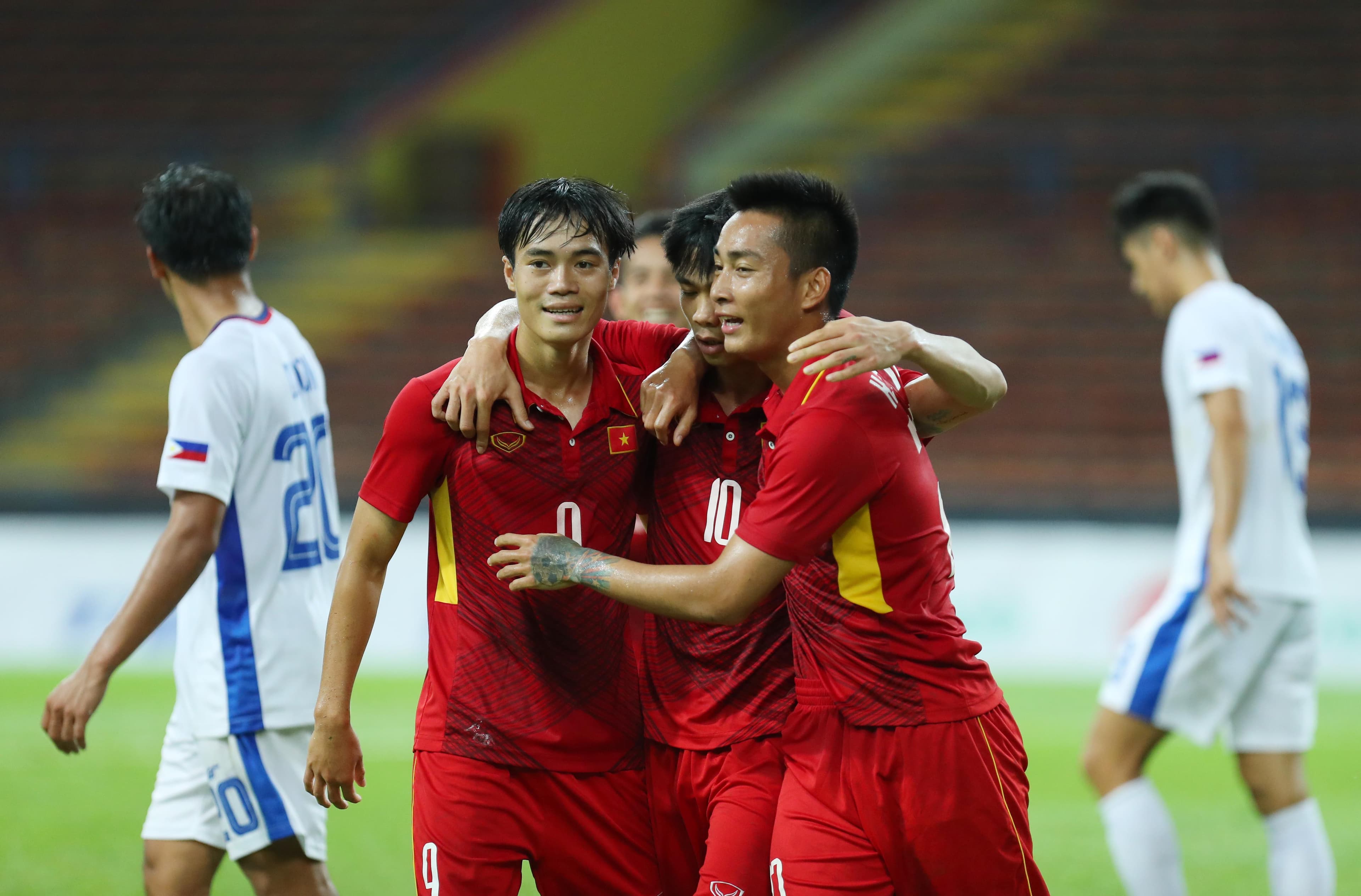 U22 Việt Nam thắng U22 Philippines với tỷ số 4-0