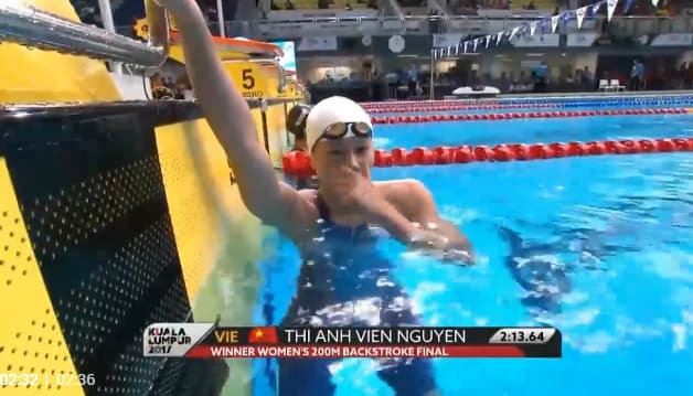 Ánh Viên đoạt 2 HCV, phá 1 kỷ lục SEA Games