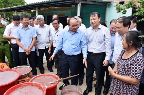 Thủ tướng Nguyễn Xuân Phúc thăm xã Đức Trạch, Bố Trạch, Quảng Bình