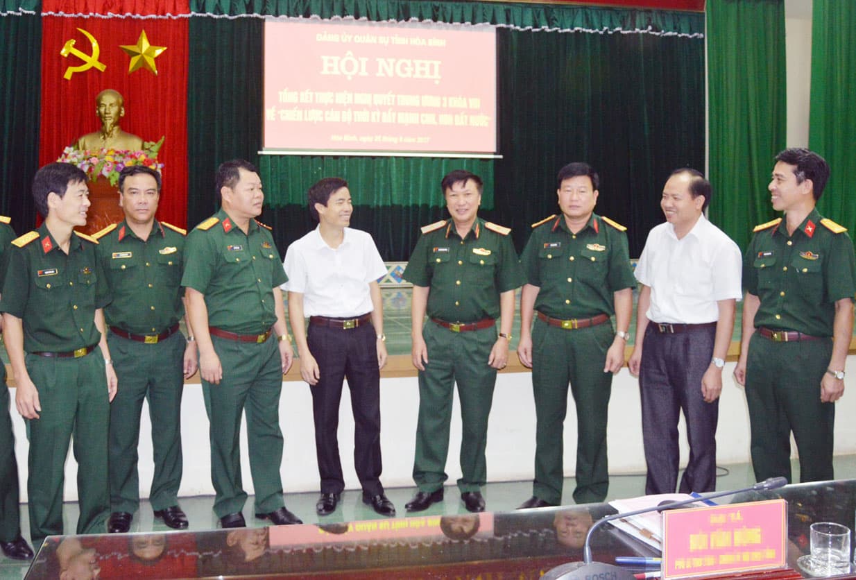 Đảng ủy Quân sự tỉnh Hòa Bình: Chú trọng nâng cao trình độ đội ngũ cán bộ các cấp