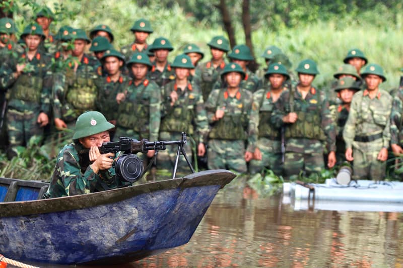 Những hình ảnh về mái trường đào tạo sĩ quan ở địa bàn Nam bộ
