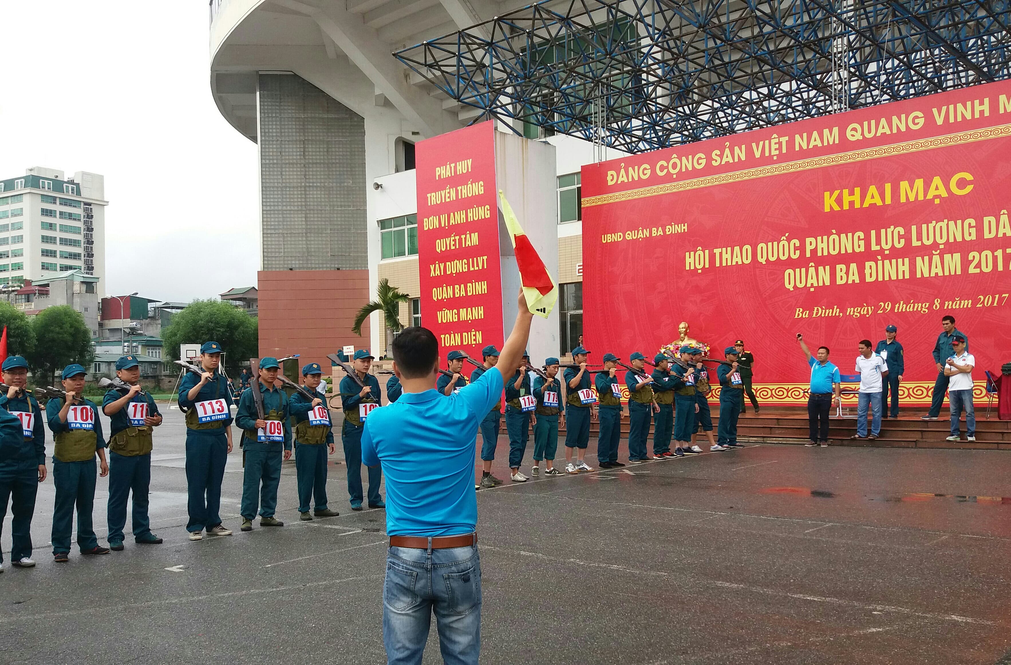 Quận Ba Đình khai mạc Hội thao quốc phòng lực lượng dân quân tự vệ năm 2017