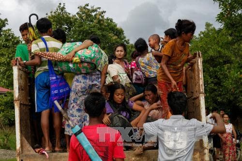 Hàng chục nghìn người sơ tán do giao tranh tại bang Rakhine của Myanmar