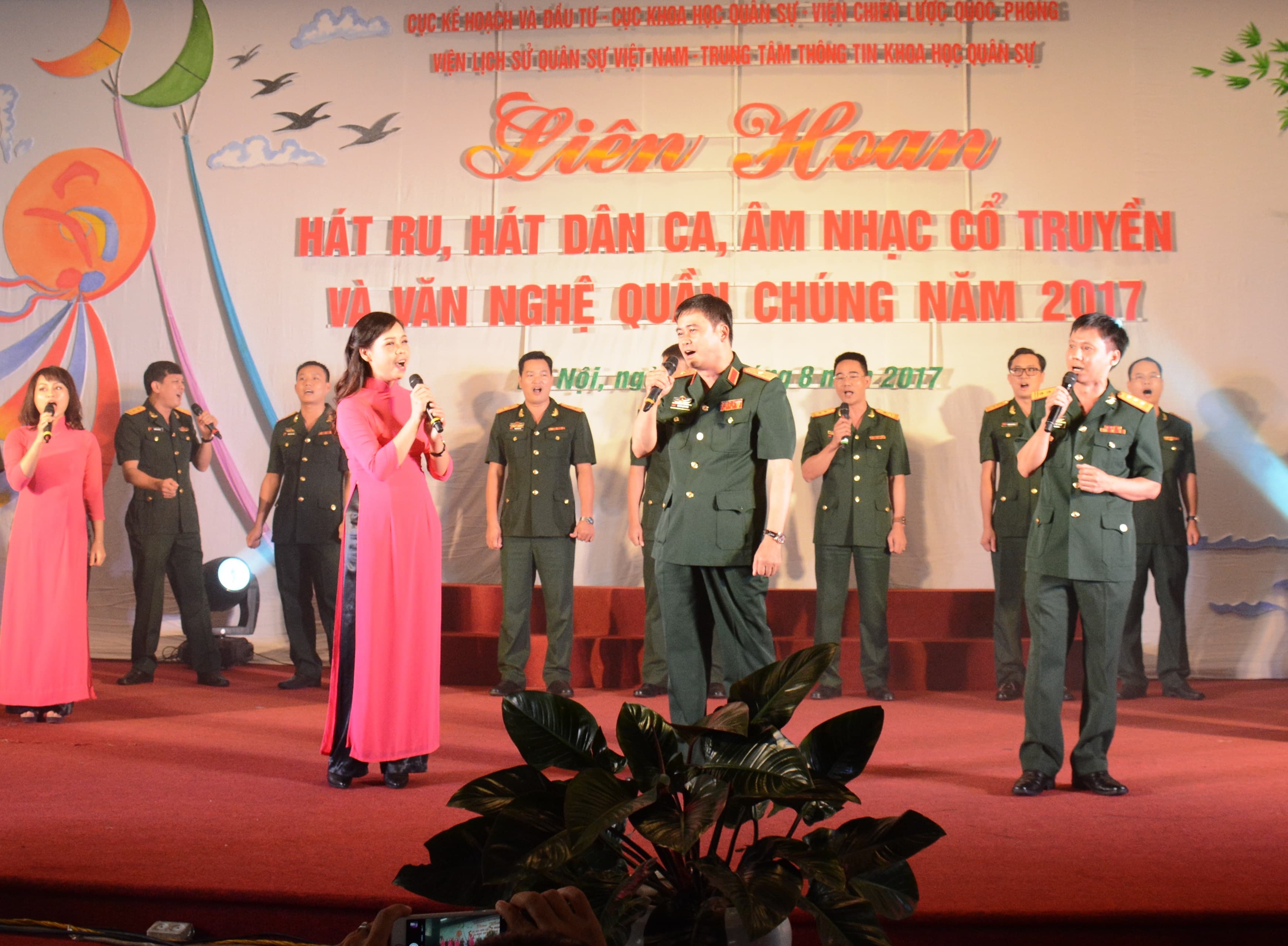 Liên hoan hát ru, hát dân ca, âm nhạc cổ truyền các cơ quan, đơn vị trực thuộc Bộ Quốc phòng