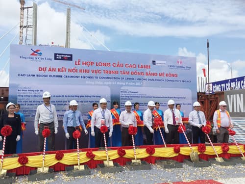 Đồng Tháp tổ chức Lễ hợp long Dự án xây dựng cầu Cao Lãnh