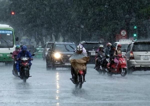 Bắc Bộ có mưa, Trung Bộ và Nam Bộ nắng ráo