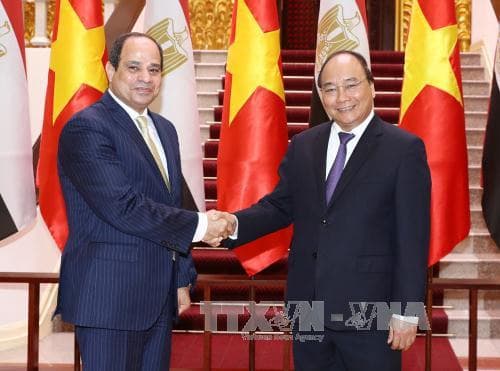 Thủ tướng Nguyễn Xuân Phúc tiếp Tổng thống Ai Cập Abdel Fattah El Sisi