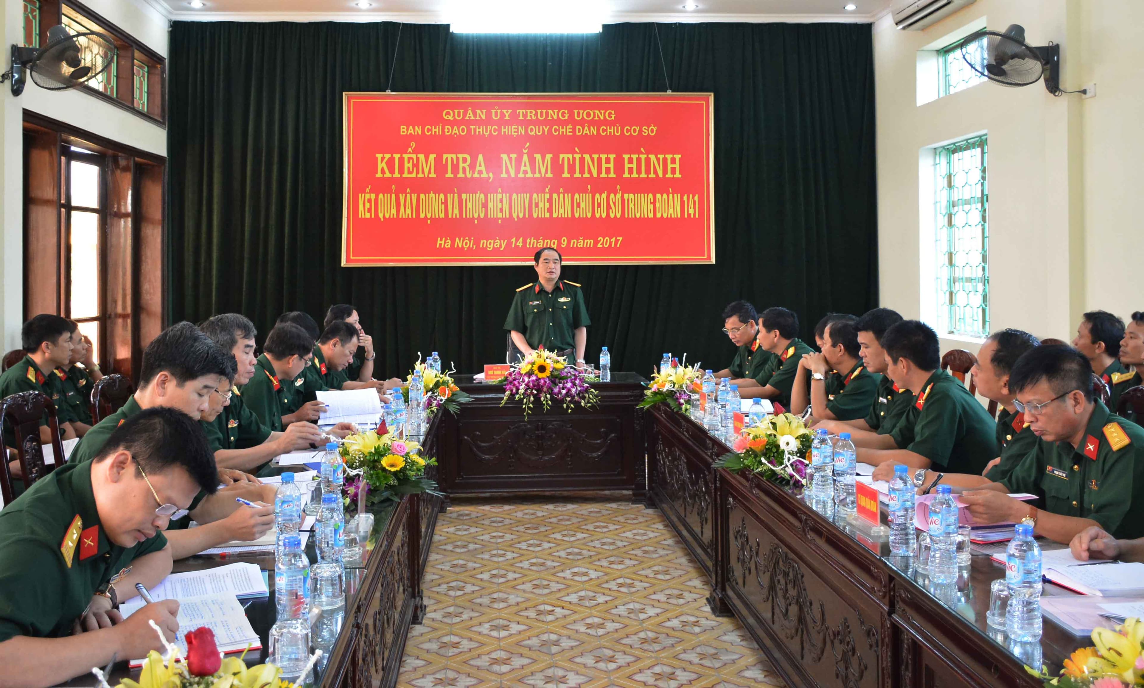 Kiểm tra việc thực hiện Quy chế dân chủ cơ sở đối với Trung đoàn 141