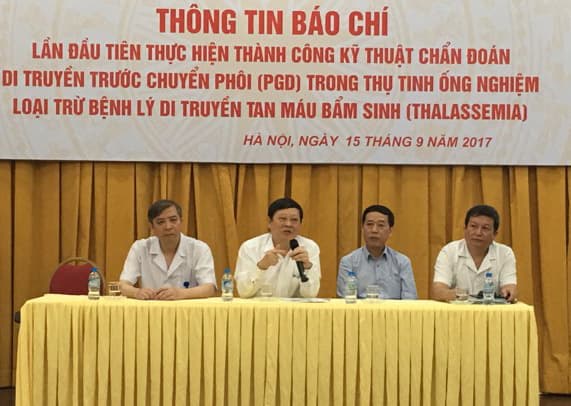 Bệnh viện Phụ sản TƯ thực hiện thành công kỹ thuật chẩn đoán di truyền loại trừ bệnh Thalassemia