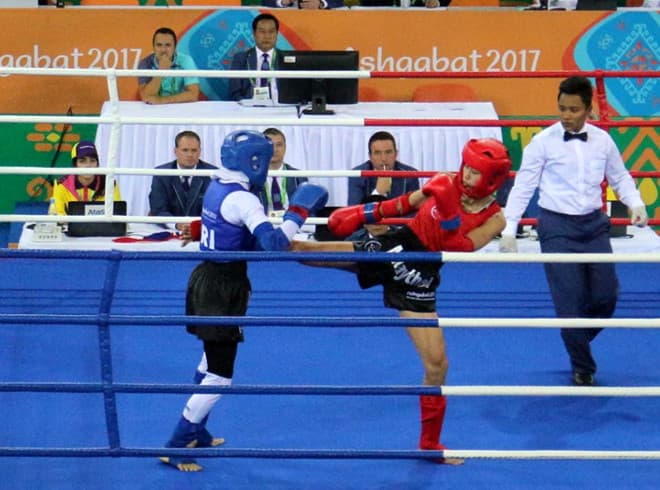 Võ sĩ Bùi Yến Ly đoạt HCV Muay Thái tại AIMAG 2017