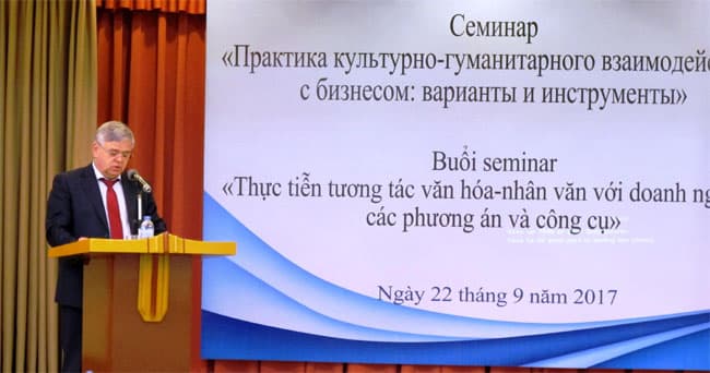 Hỗ trợ văn hóa và nhân văn cho các doanh nghiệp Nga ở Việt Nam