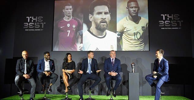 FIFA công bố đề cử cho danh hiệu "Cầu thủ xuất sắc nhất năm"