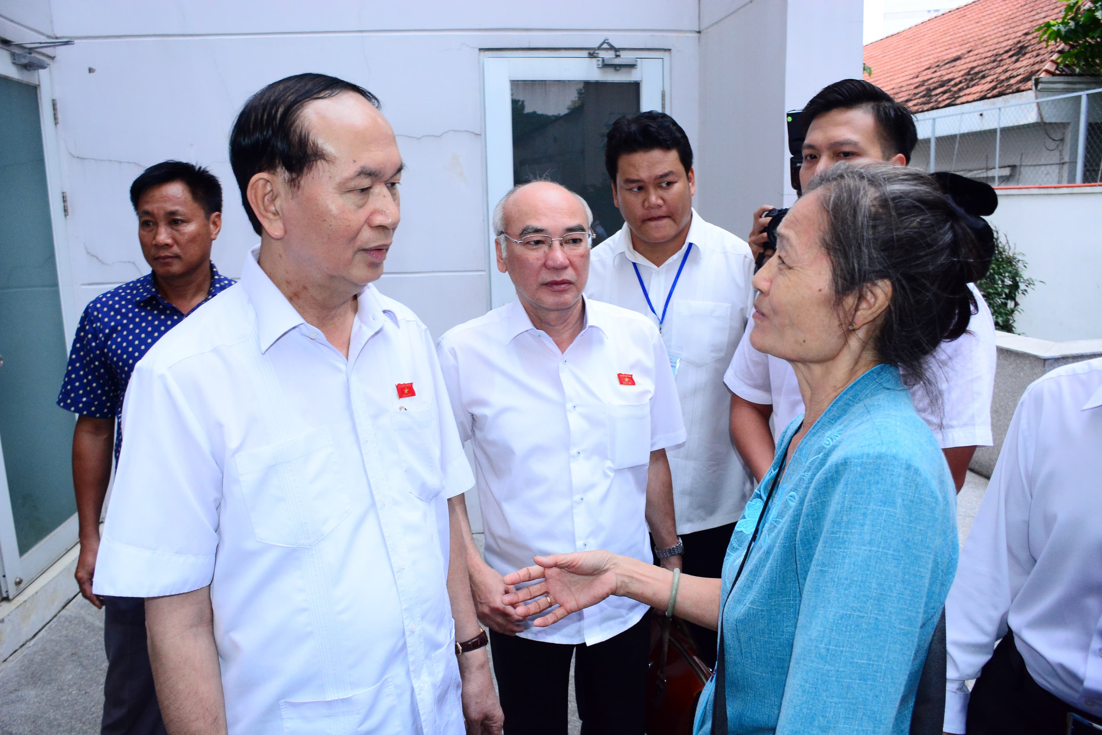 Chủ tịch nước Trần Đại Quang tiếp xúc cử tri tại TP Hồ Chí Minh