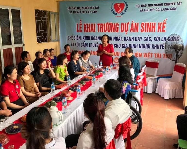Dự án sinh kế cho gia đình người khuyết tật