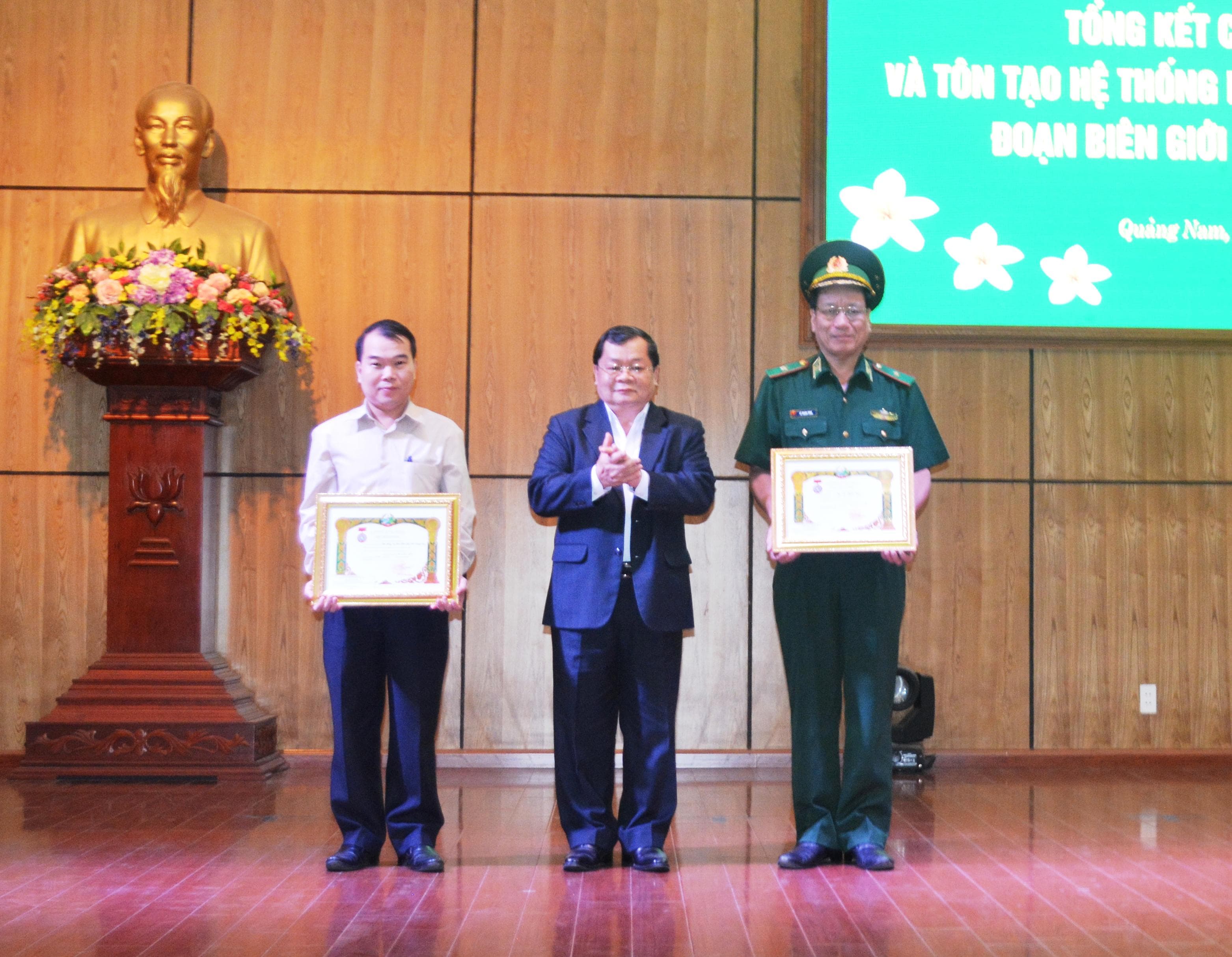 Tổng kết công tác tăng dày và tôn tạo hệ thống mốc quốc giới Việt Nam - Lào, đoạn Quảng Nam - Sê Kông