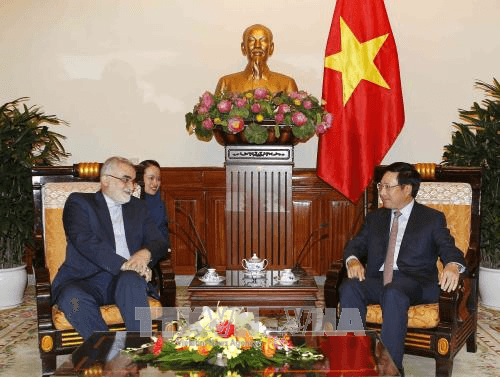 Phó thủ tướng, Bộ trưởng Ngoại giao Phạm Bình Minh tiếp Chủ nhiệm Ủy ban Chính sách đối ngoại và An ninh quốc gia, Quốc hội Iran