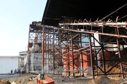 Hỏa hoạn thiêu rụi 100m băng tải tại Nhà máy đường Tuyên Quang
