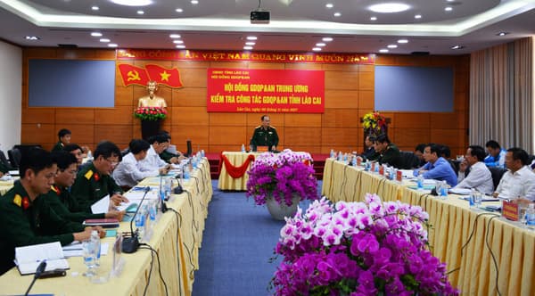 Kiểm tra công tác giáo dục quốc phòng và an ninh tại tỉnh Lào Cai