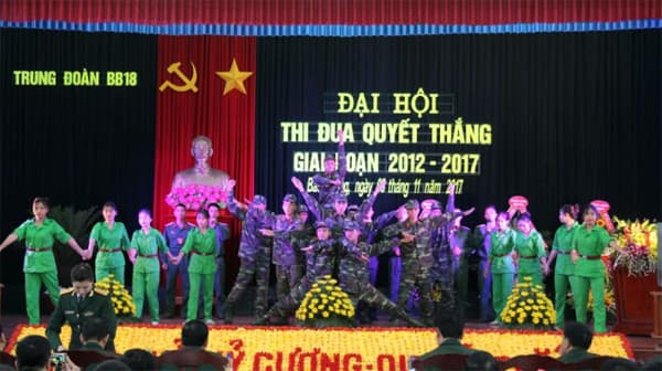 Trung đoàn Bộ binh 18 tổ chức Đại hội Thi đua Quyết thắng