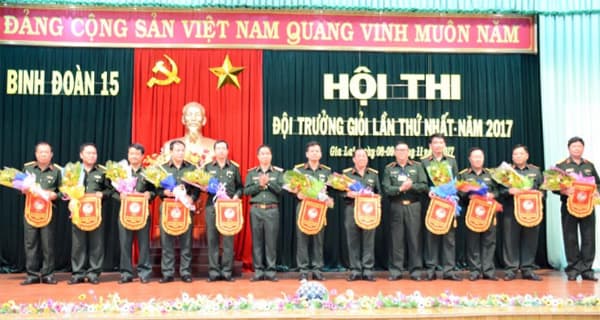 Binh đoàn 15 tổ chức Hội thi Đội trưởng giỏi lần thứ nhất - năm 2017