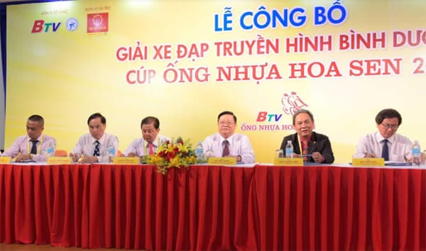 Công bố Giải Xe đạp Truyền hình Bình Dương – Cúp “ Ống Nhựa Hoa Sen”