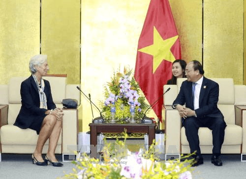 Thủ tướng Nguyễn Xuân Phúc tiếp Giám đốc Điều hành Quỹ Tiền tệ Quốc tế