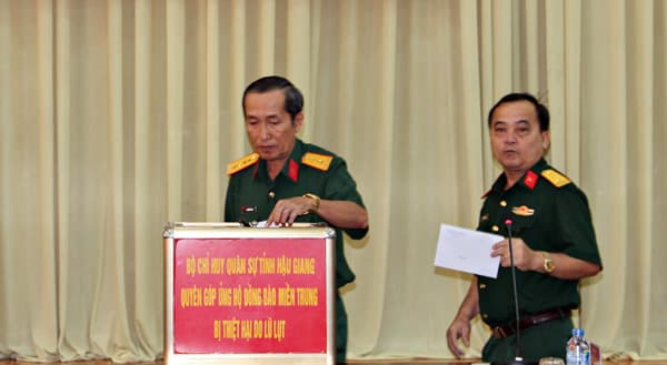 Tỉnh Hậu Giang hỗ trợ đồng bào miền Trung, Tây Nguyên 1,2 tỷ đồng khắc phục hậu quả thiên tai