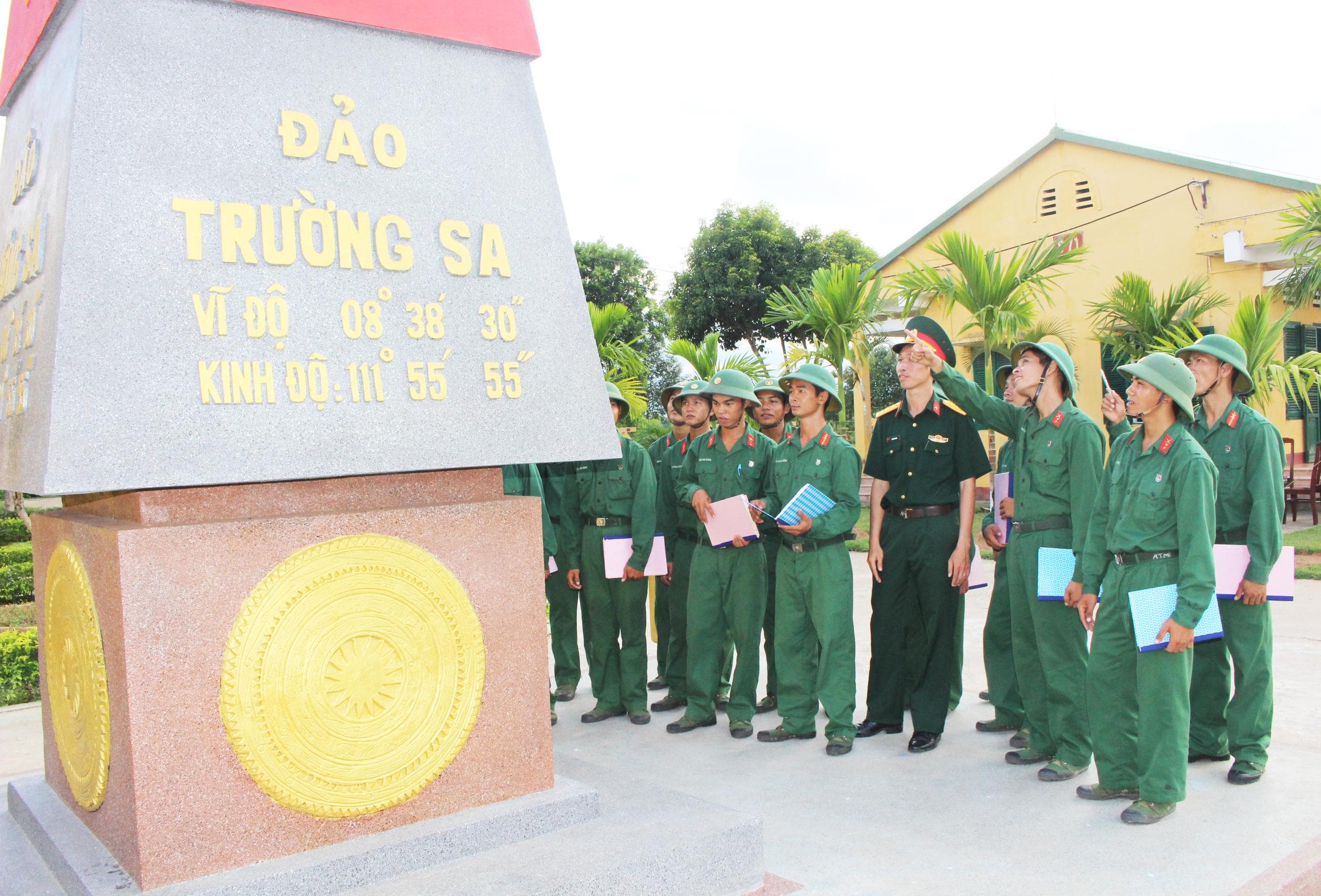 Cột mốc Trường Sa ở Tiểu đoàn 3