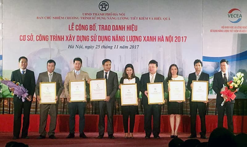 15 cơ sở, công trình nhận danh hiệu “Năng lượng xanh” Hà Nội